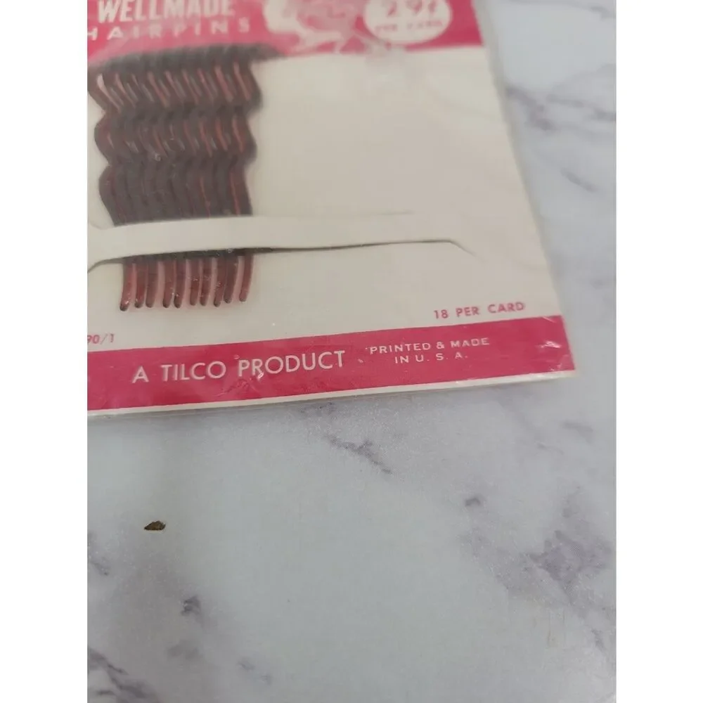 Wellmade Hairpins - Vintage Brown Wavy Bobby Pins Tilco